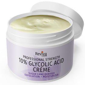 Reviva Labs texture close-up highlighting smooth cream for fast absorption