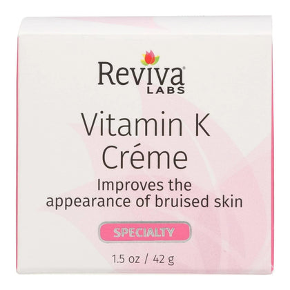 Reviva Labs front packaging showing jar and label, clear product identification and benefit