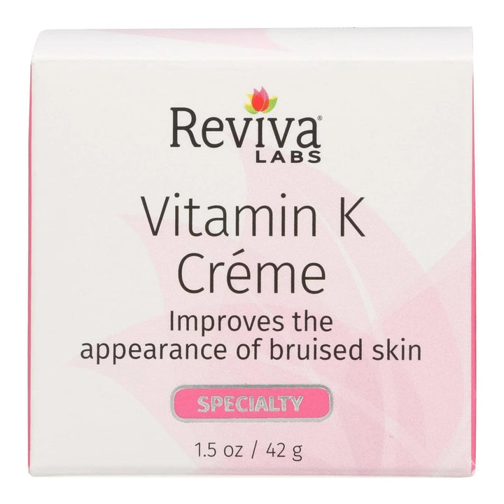 Reviva Labs front packaging showing jar and label, clear product identification and benefit