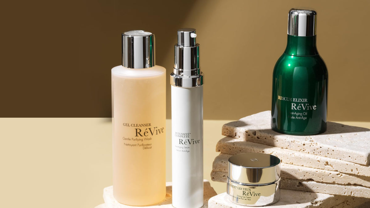 RéVive next to measuring tape indicating true 180ml volume
