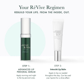 RéVive before-and-after perioral comparison highlighting reduced vertical lines benefit