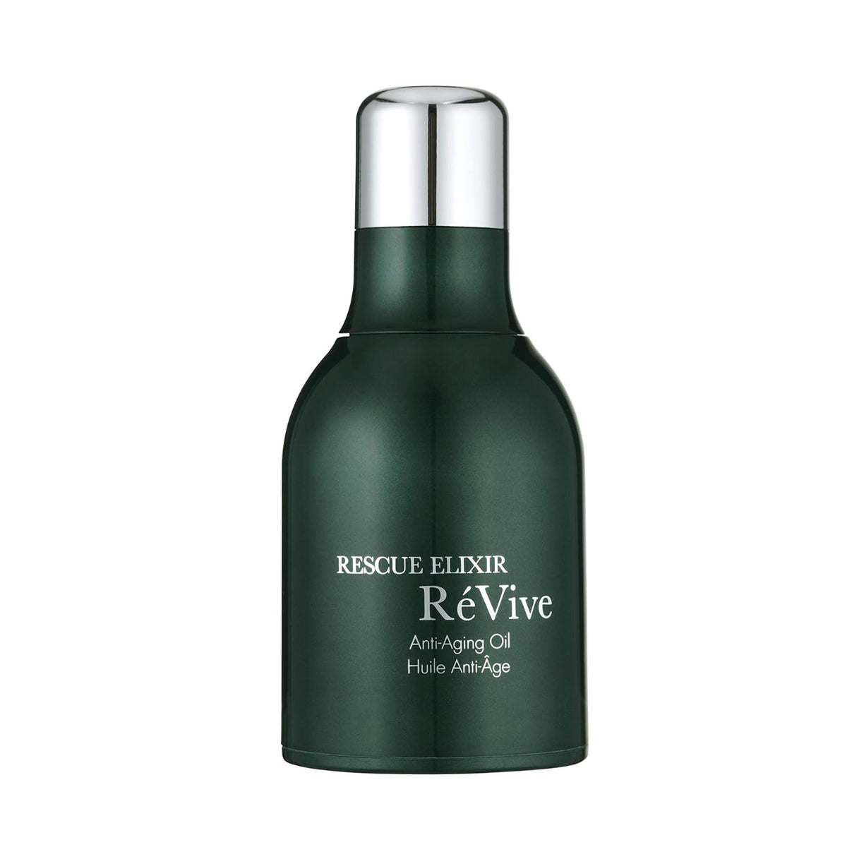 RéVive Rescue Elixir front bottle showing elegant packaging and overnight benefit