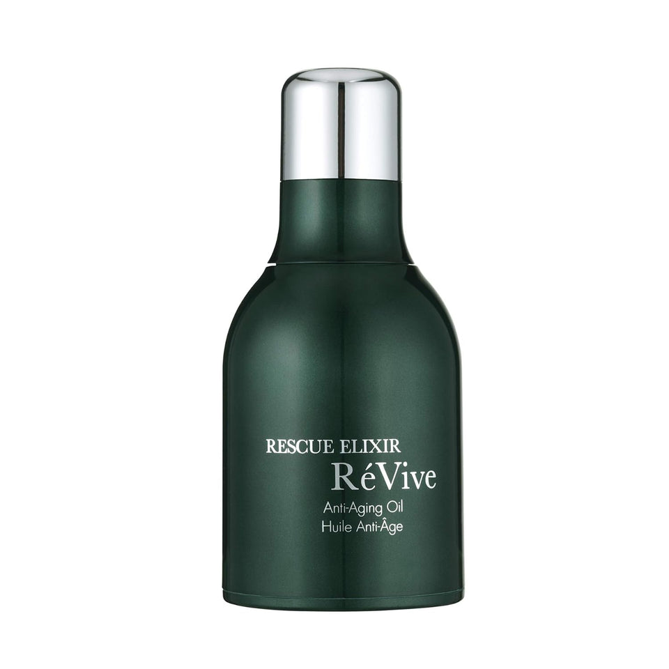 RéVive Rescue Elixir front bottle showing elegant packaging and overnight benefit
