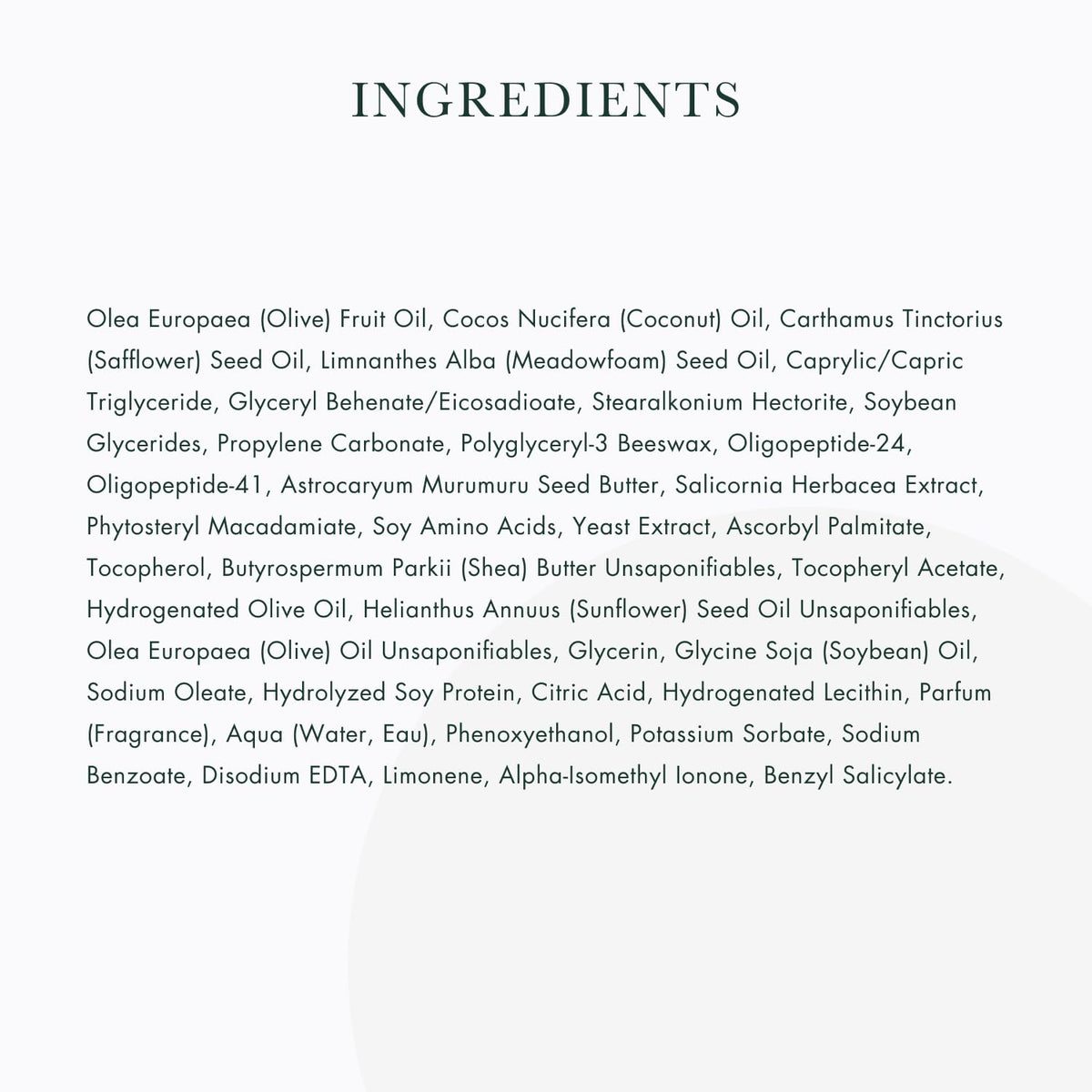 RéVive Rescue Elixir label close-up featuring key ingredients and transparency benefit