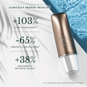 RéVive Soleil Superiéur spread on hand demonstrating easy blend and no white cast