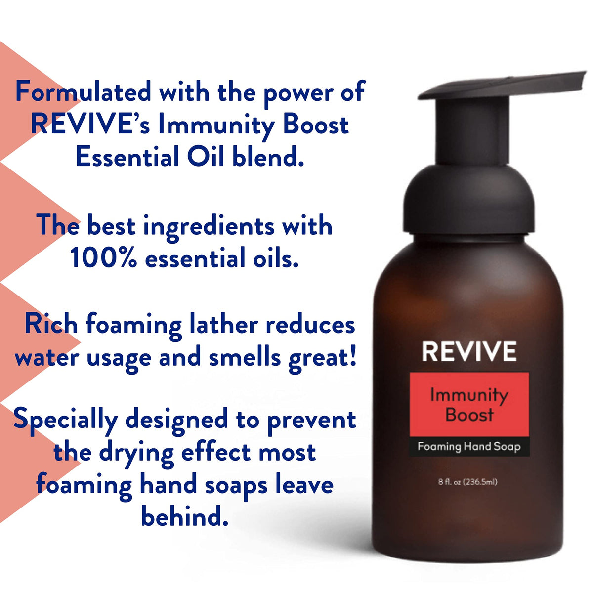 REVIVEEO close-up of foamy pump dispensed foam showcasing texture
