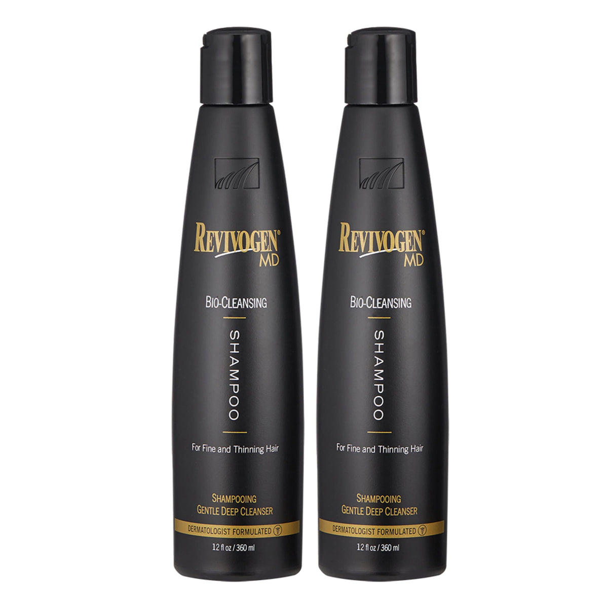Revivogen front packaging showing the two-bottle set and volumizing benefit