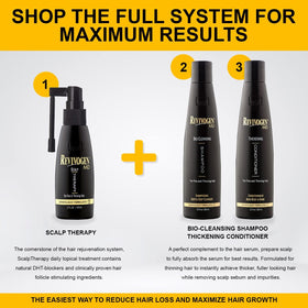 Revivogen on bathroom shelf in lifestyle scene showing daily routine support