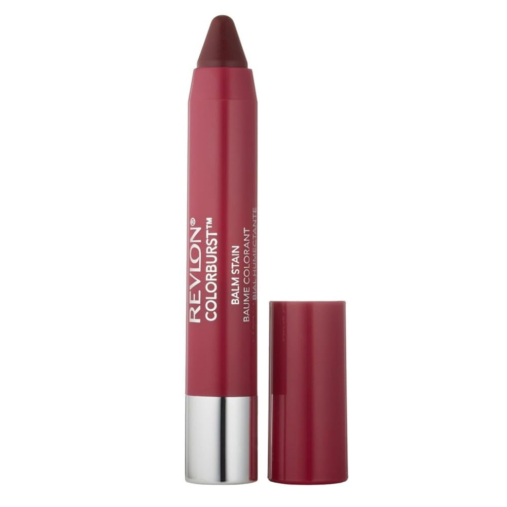 REVLON balm stain front packaging showing shade 030 Smitten and benefit of lasting color
