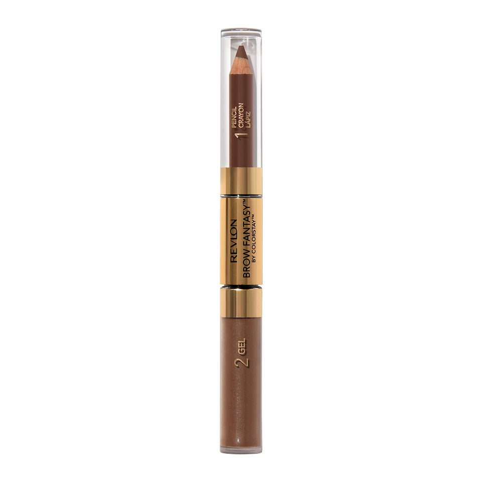 Revlon Brow Fantasy front packaging showing product and shade 105 Brunette benefit precise brows