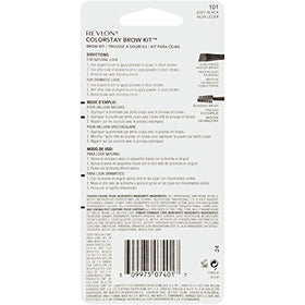 Revlon ColorStay Brow Kit angled brush and spoolie close-up for precise application and blending