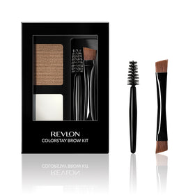 Revlon ColorStay Brow Kit compact front view showing palette and tools for easy application
