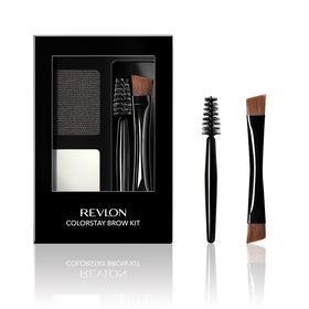 Revlon ColorStay Brow Kit front packaging showing compact and tools for portable convenience
