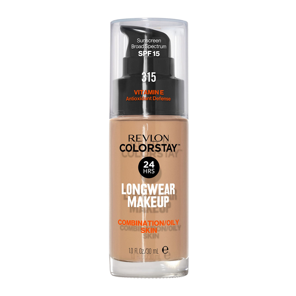 Revlon ColorStay front packaging shows bottle and label for oil-free benefit