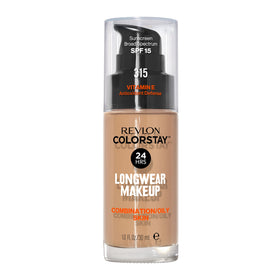 Revlon ColorStay front packaging shows bottle and label for oil-free benefit