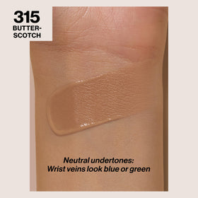 Revlon ColorStay bottle in shade 315 Butterscotch highlighting true-to-tone match