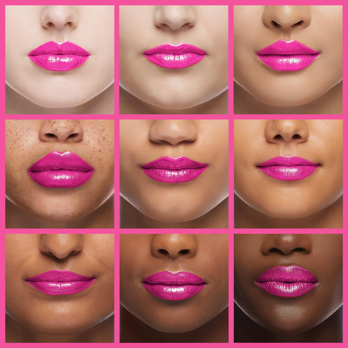REVLON close-up of lipstick applied to lips demonstrating smooth coverage and soft finish