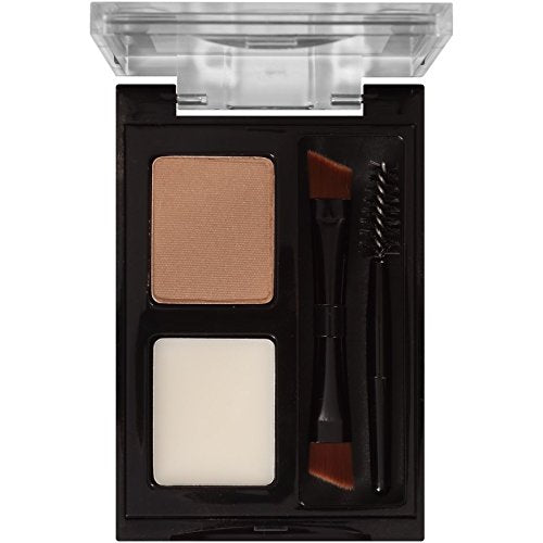 Revlon dual-ended angled brush with spoolie in hand for precise application and blending
