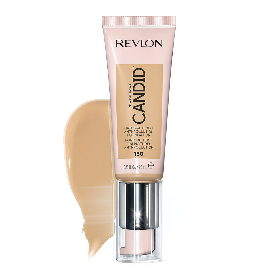 Revlon foundation front packaging showing shade 150 Crème Brulee and lightweight finish