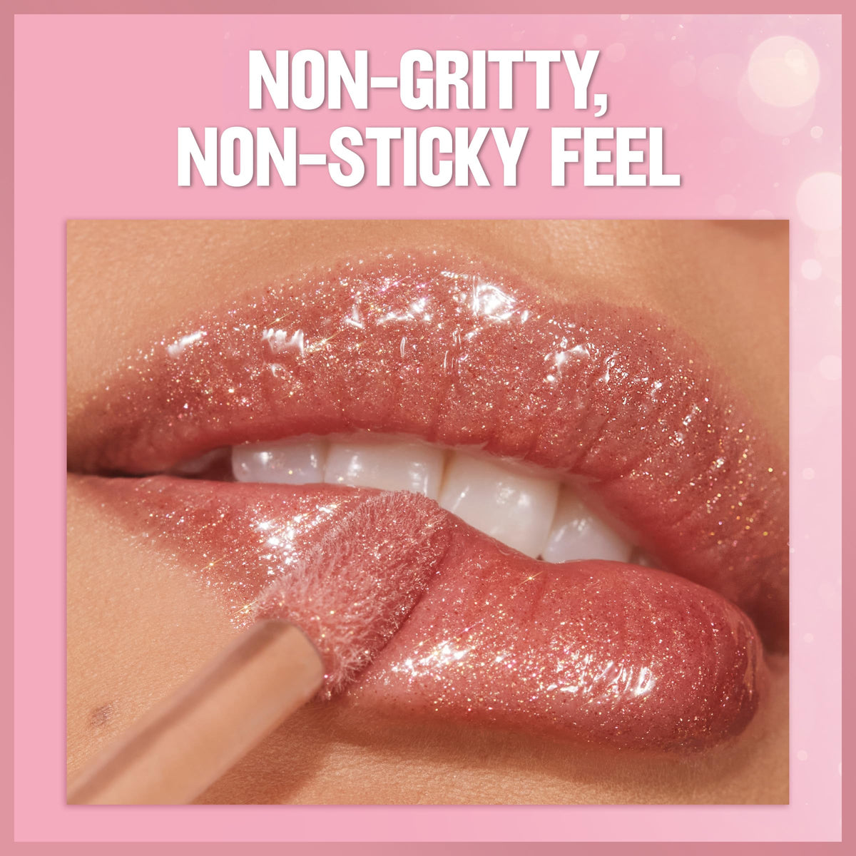 REVLON Rose Glow lip swatch demonstrating vibrant fuchsia shine