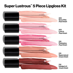 Revlon swatches on arm displaying five shades and finish variety for color choice
