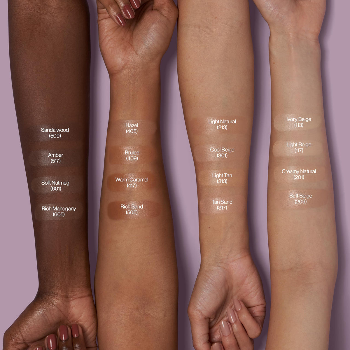 Revlon Illuminance applied on hand to show buildable coverage and glow