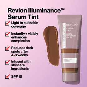 Revlon Illuminance pump close-up demonstrating easy controlled dispensing