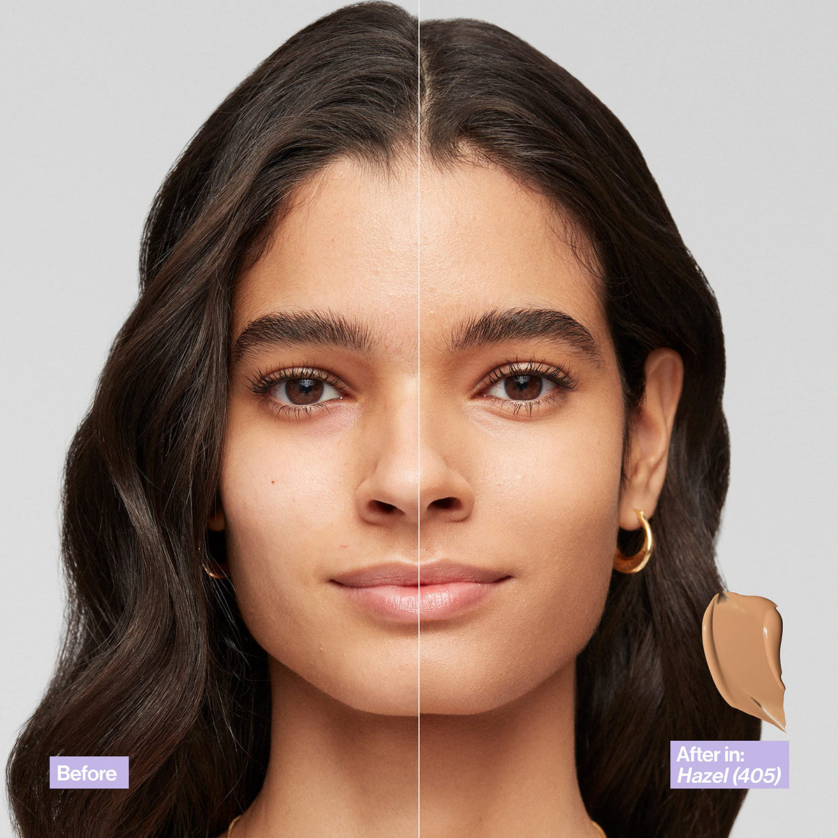 Revlon Illuminance texture drop demonstrating hydrating, blendable consistency