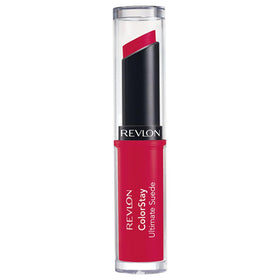 REVLON close-up of lipstick bullet texture showing creamy suede finish and smooth application
