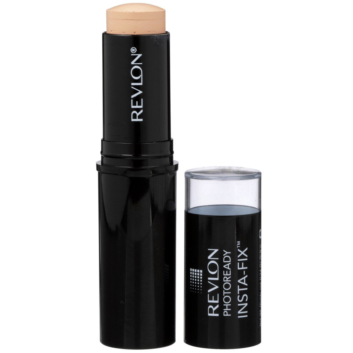 Revlon Insta-Fix Ivory front packaging showing shade and compact design benefit