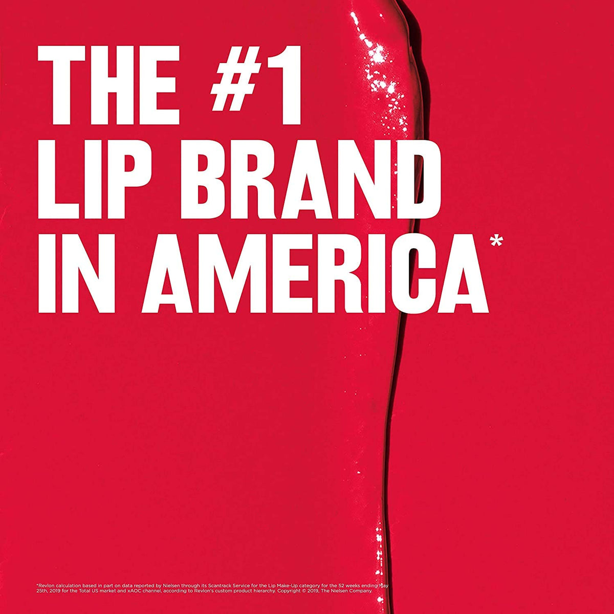 Revlon tube cap and label detail showing brand authenticity and shade ID