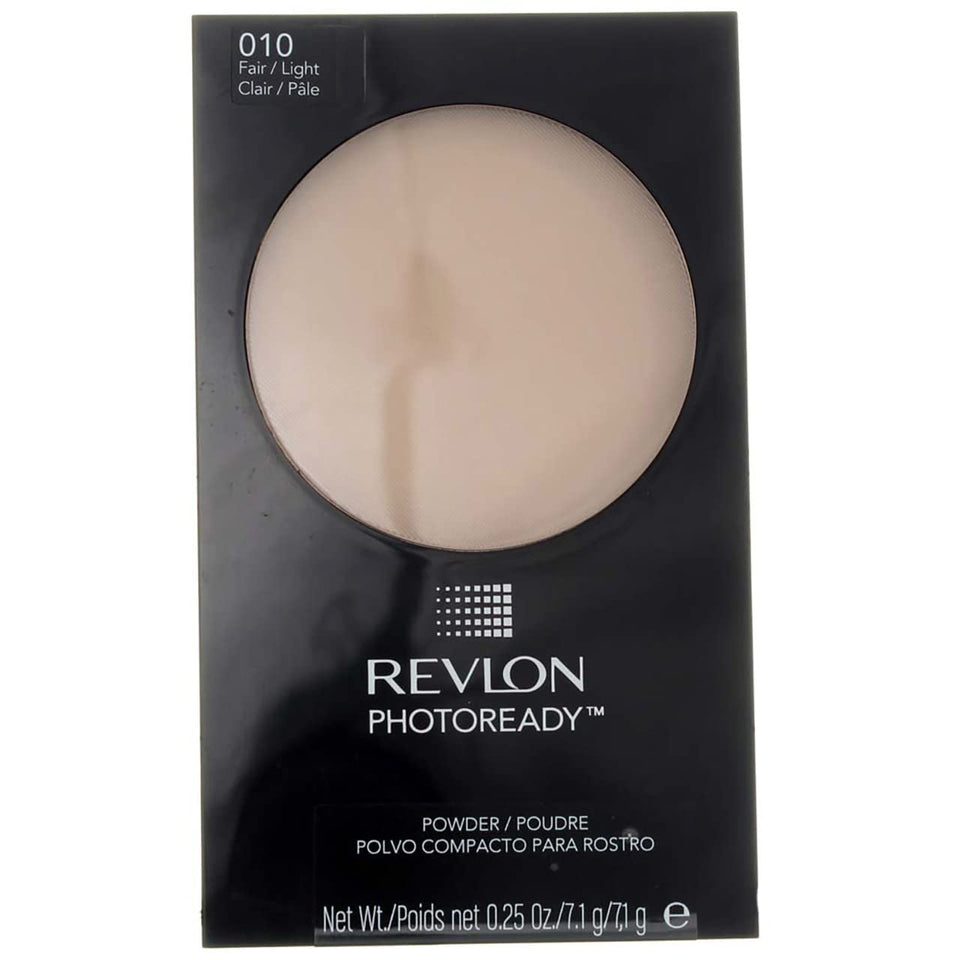 Revlon PhotoReady Powder compact front showing brand and shade for clean finish