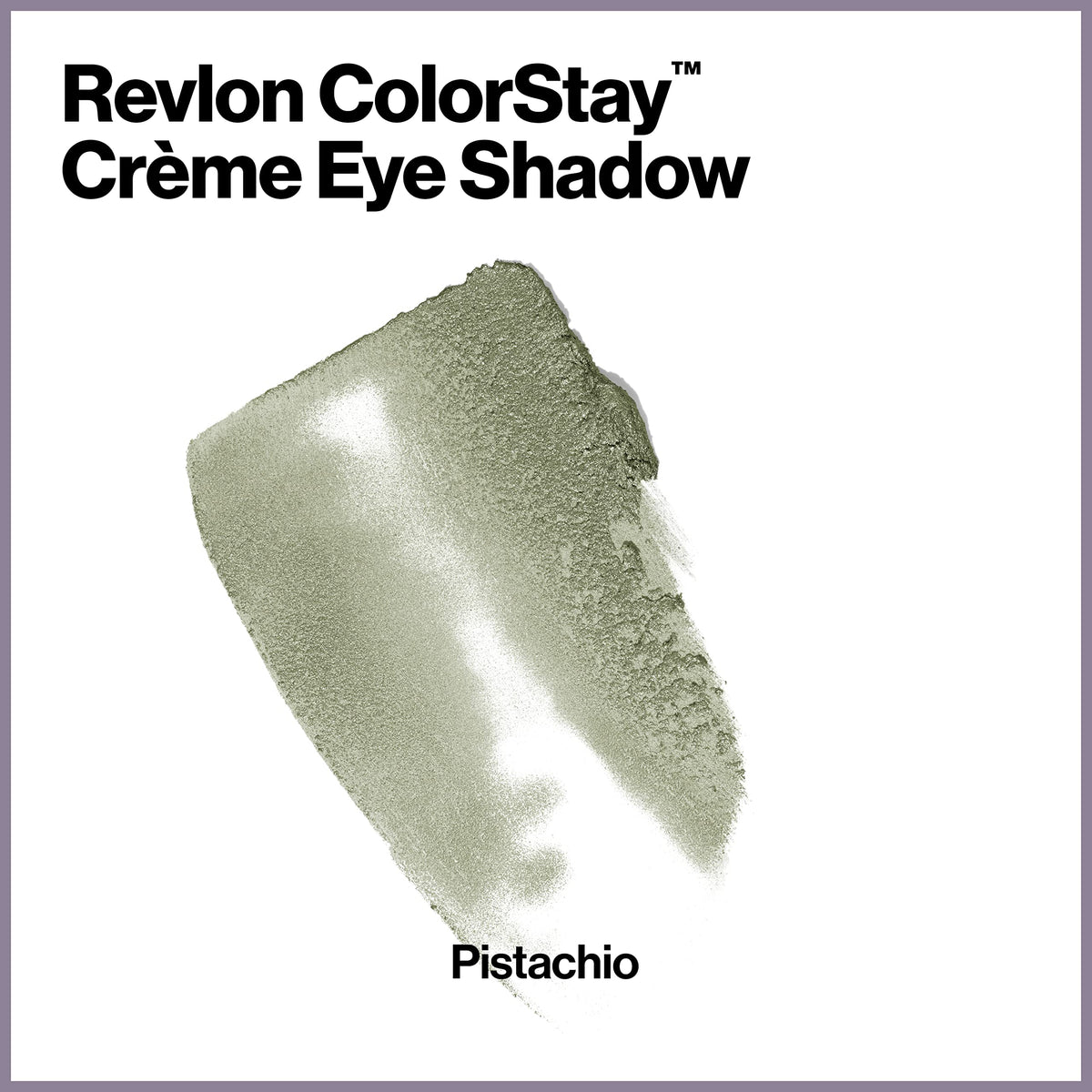 Revlon pistachio cream texture close-up revealing smooth blendable finish