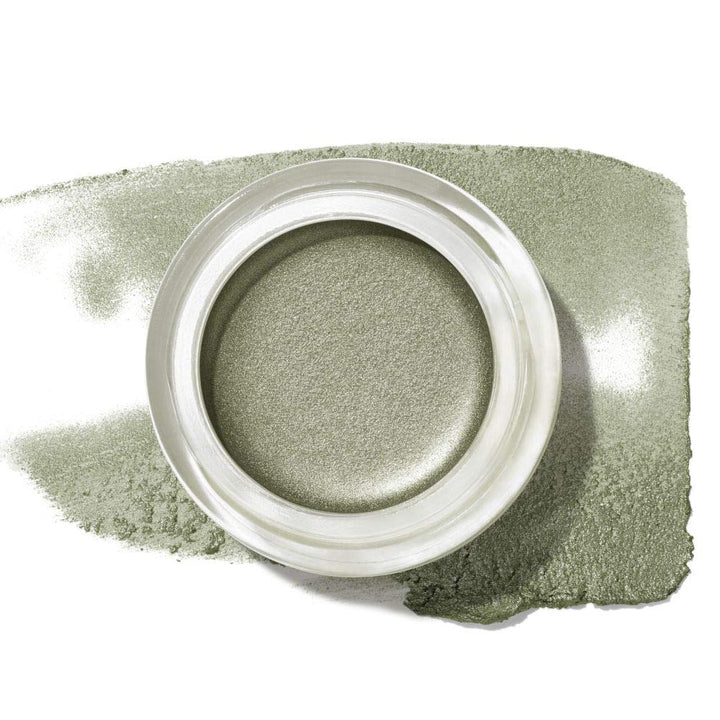 Revlon pistachio front jar showing compact 0.18 oz and clear lid convenience