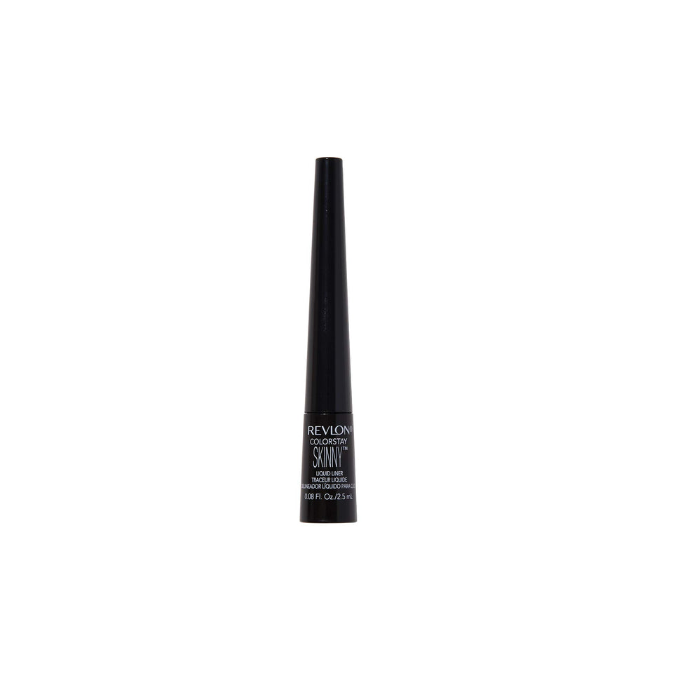 Revlon skinny liquid eyeliner front packaging showing product and color benefits