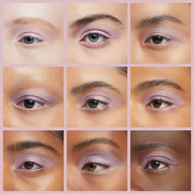 REVLON texture close-up of Starry Pink shimmer powder, showing smooth blendable finish
