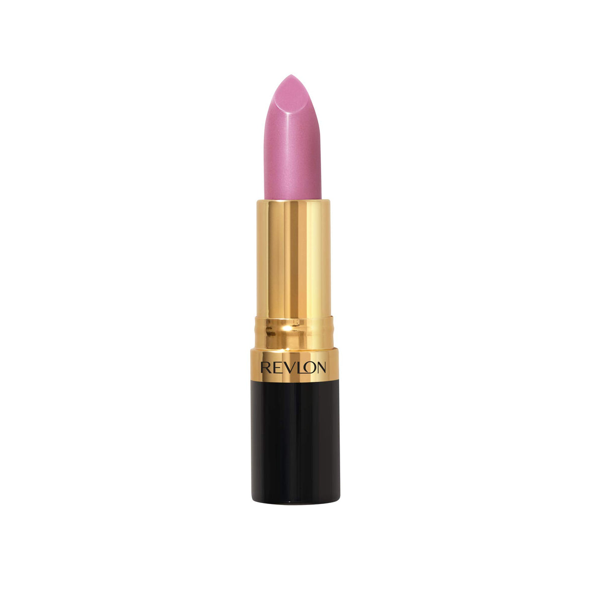 Revlon front packaging shot showing lipstick and shade for instant recognition