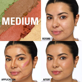 Revolution Beauty London close up of cream pans highlighting smooth blendable texture