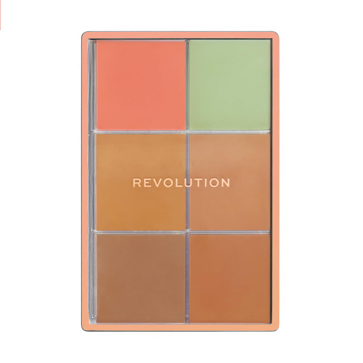 Revolution Beauty London palette applied on model cheeks showing natural sculpted glow