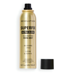 Revolution Beauty London front packaging showing shimmer finish and hold benefit