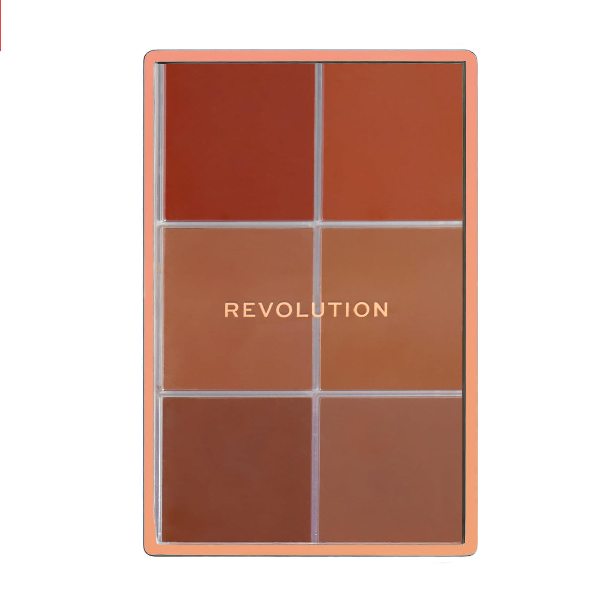Revolution Beauty London hand holding closed palette to show compact size and portability