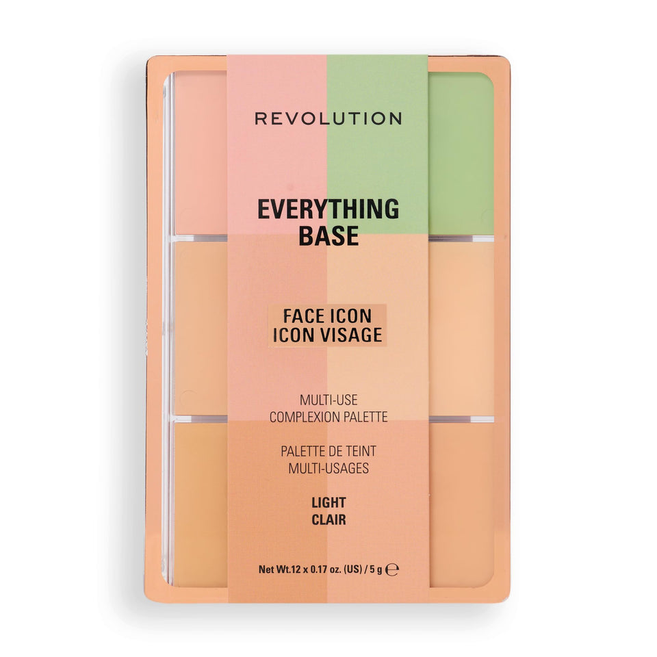 Revolution Beauty London palette front compact showing slim travel‑friendly design and mirror