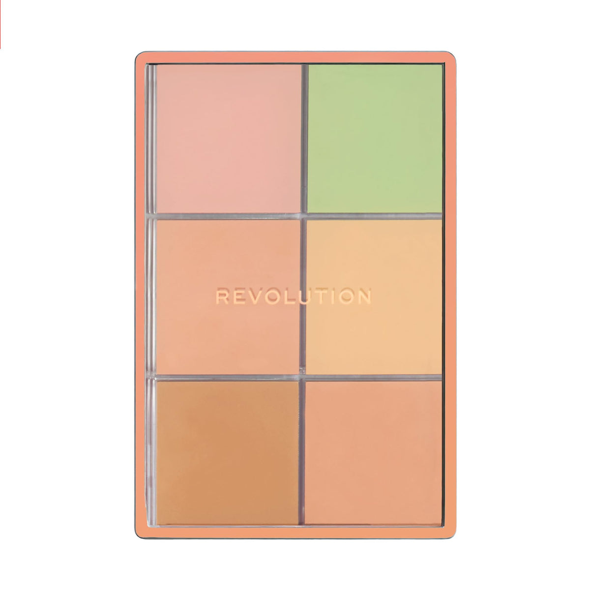 Revolution Beauty London palette label and ingredient list closeup highlighting vegan cruelty‑free formula