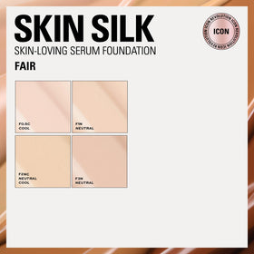 Revolution Skin Silk lifestyle portrait of model applying foundation for dewy glow