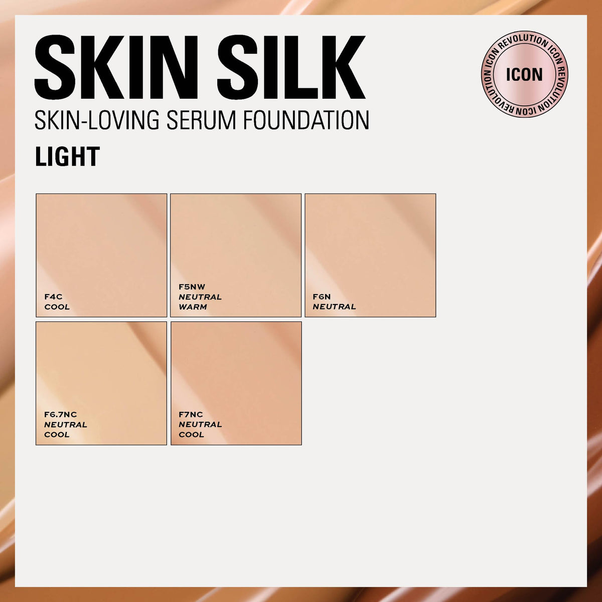 Revolution Beauty London foundation beside coin showing compact 0.77 fl oz size