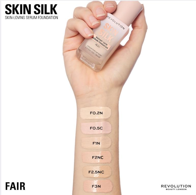 Revolution close-up of creamy texture showing hydrating, blendable formula benefit