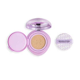 Revolution Beauty London front compact showing compact design and portability