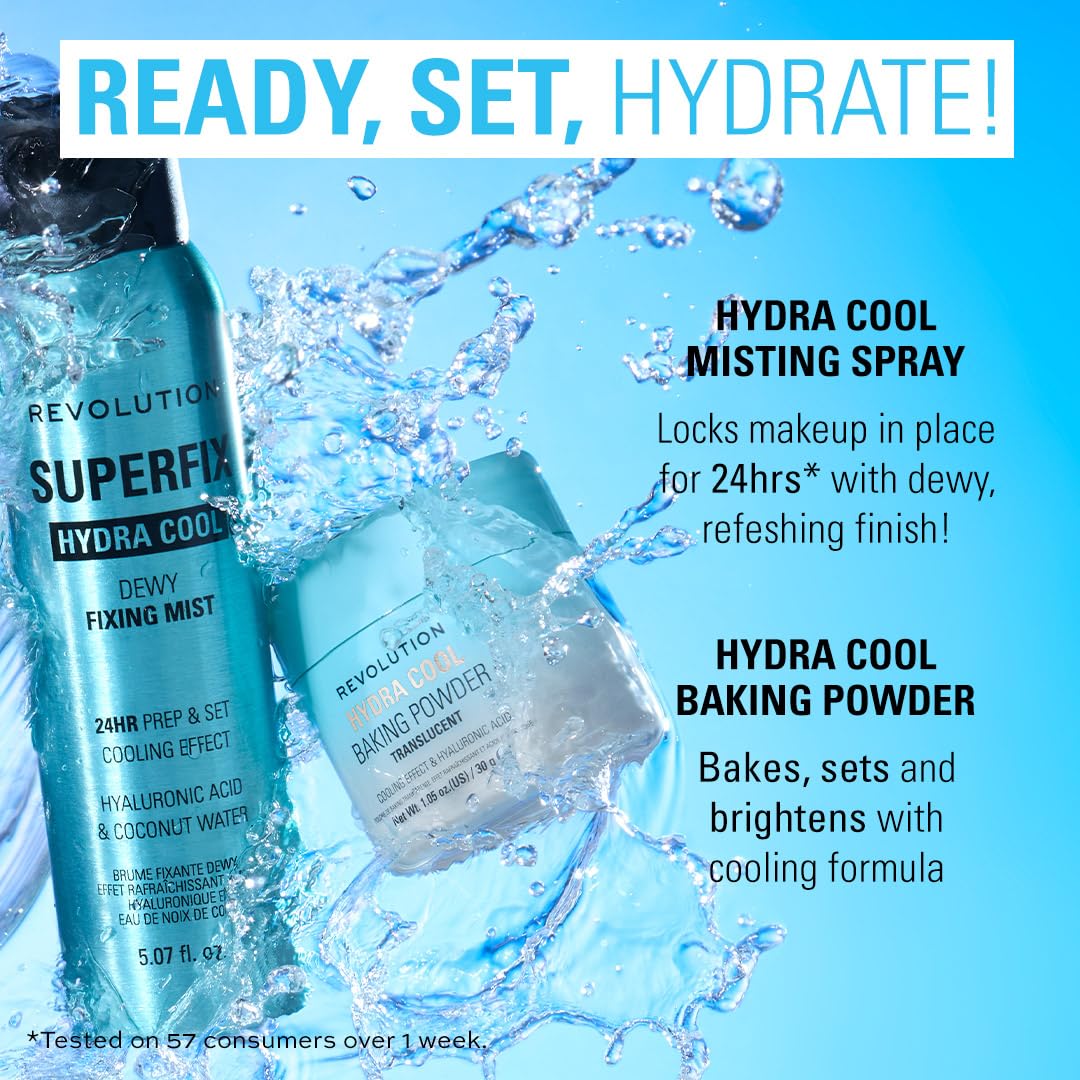 Revolution Superfix bottle in hand showing 5.7 oz size for travel-friendly convenience benefit