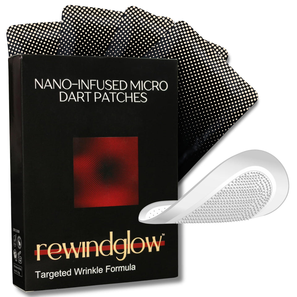 RewindGlow front packaging showing product benefits and 4 pairs