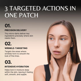 RewindGlow patch on smile line illustrating focused delivery for lines